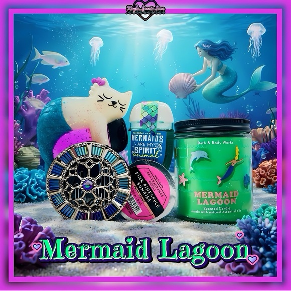 BBW🧜🏻♀️ Mermaid Lagoon 🧜🏻♀️ 5 pc gift set - Picture 1 of 5